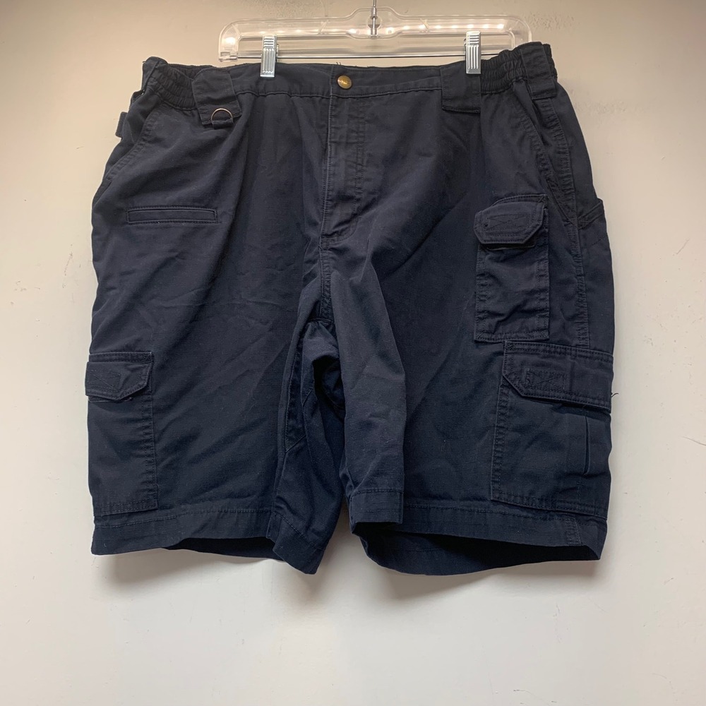 5.11 Tactical Cargo Shorts Mens 42 Navy Blue Excellent Ripstop Utility Pocket